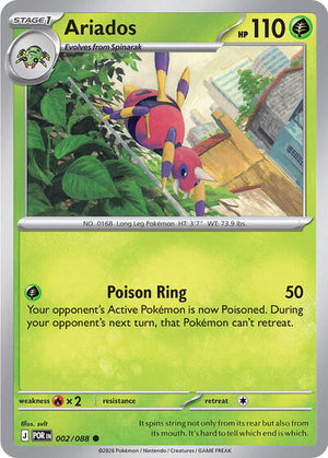 Pokemon TCG - ME03: Perfect Order - Ariados - 002/088 - Reverse Holofoil