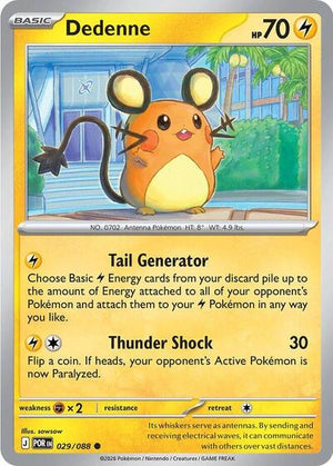 Pokemon TCG - ME03: Perfect Order - Dedenne - 029/088