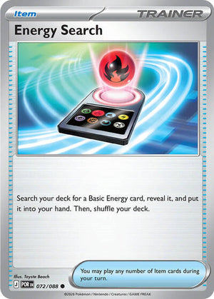 Pokemon TCG - ME03: Perfect Order - Energy Search - 072/088 - Reverse Holofoil