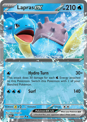 Pokemon TCG - ME03: Perfect Order - Lapras ex - 022/088 - Holofoil