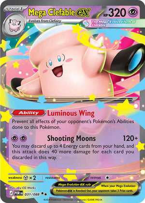 Pokemon TCG - ME03: Perfect Order - Mega Clefable ex - 031/088 - Holofoil
