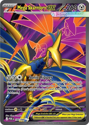 Pokemon TCG - ME03: Perfect Order - Mega Skarmory ex - 106/088 - Holofoil