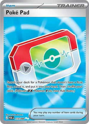 Pokemon TCG - ME03: Perfect Order - Poke Pad - 113/088 - Holofoil