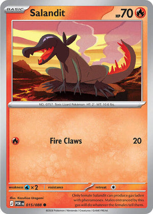 Pokemon TCG - ME03: Perfect Order - Salandit - 015/088 - Reverse Holofoil