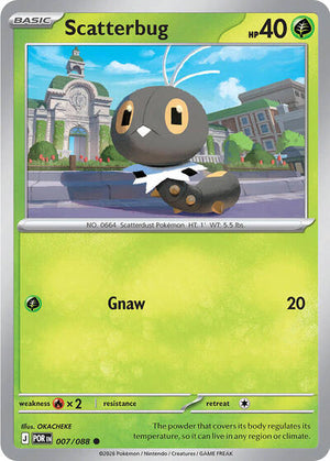 Pokemon TCG - ME03: Perfect Order - Scatterbug - 007/088 - Reverse Holofoil