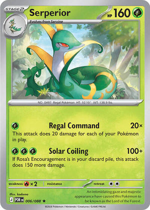 Pokemon TCG - ME03: Perfect Order - Serperior - 006/088 - Reverse Holofoil