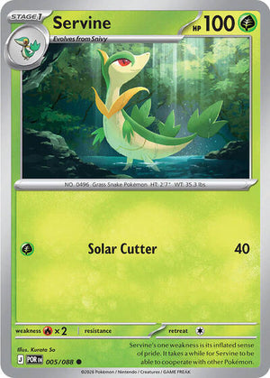 Pokemon TCG - ME03: Perfect Order - Servine - 005/088