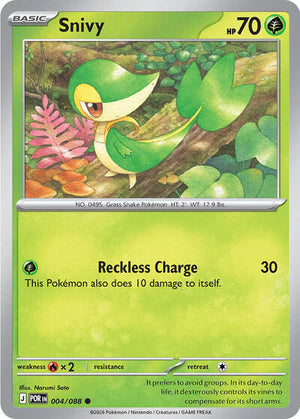 Pokemon TCG - ME03: Perfect Order - Snivy - 004/088 - Reverse Holofoil