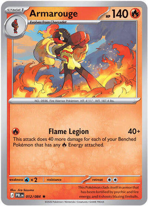 Pokemon TCG - ME05: Pitch Black - Armarouge - 012/084 - Reverse Holofoil