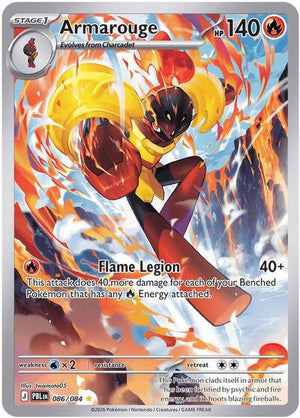 Pokemon TCG - ME05: Pitch Black - Armarouge - 086/084 - Holofoil