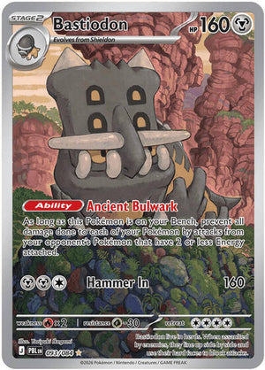 Pokemon TCG - ME05: Pitch Black - Bastiodon - 093/084 - Holofoil