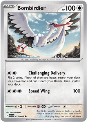 Pokemon TCG - ME05: Pitch Black - Bombirdier - 071/084 - Reverse Holofoil
