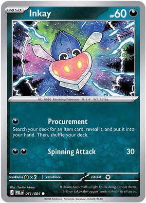 Pokemon TCG - ME05: Pitch Black - Inkay - 051/084
