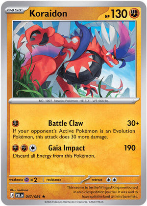 Pokemon TCG - ME05: Pitch Black - Koraidon - 047/084 - Holofoil