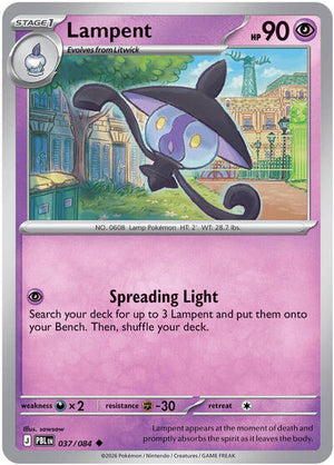 Pokemon TCG - ME05: Pitch Black - Lampent - 037/084