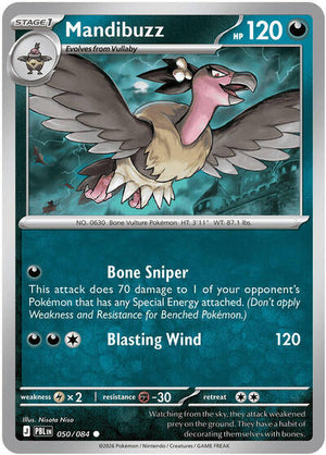 Pokemon TCG - ME05: Pitch Black - Mandibuzz - 050/084