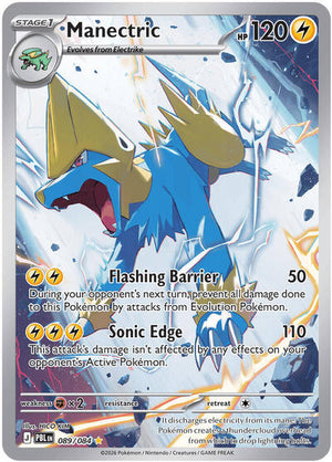 Pokemon TCG - ME05: Pitch Black - Manectric - 089/084 - Holofoil