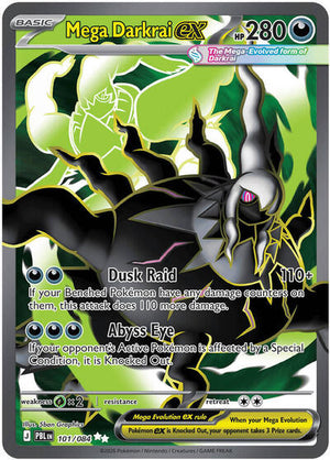 Pokemon TCG - ME05: Pitch Black - Mega Darkrai ex - 101/084 - Holofoil