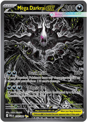 Pokemon TCG - ME05: Pitch Black - Mega Darkrai ex - 116/084 - Holofoil