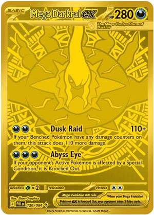 Pokemon TCG - ME05: Pitch Black - Mega Darkrai ex - 120/084 - Holofoil