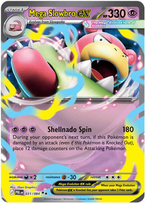 Pokemon TCG - ME05: Pitch Black - Mega Slowbro ex - 031/084 - Holofoil