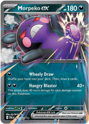 Pokemon TCG - ME05: Pitch Black - Morpeko ex - 055/084 - Holofoil