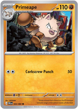 Pokemon TCG - ME05: Pitch Black - Primeape - 043/084