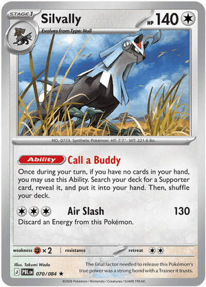 Pokemon TCG - ME05: Pitch Black - Silvally - 070/084 - Holofoil