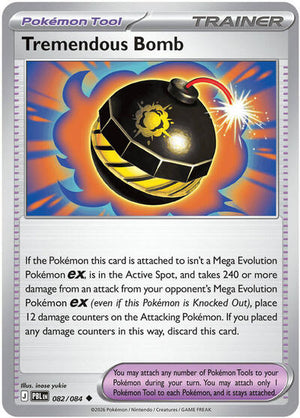 Pokemon TCG - ME05: Pitch Black - Tremendous Bomb - 082/084 - Reverse Holofoil