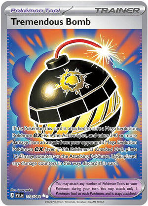 Pokemon TCG - ME05: Pitch Black - Tremendous Bomb - 113/084 - Holofoil