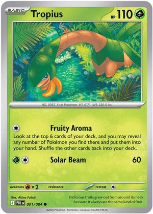Pokemon TCG - ME05: Pitch Black - Tropius - 001/084