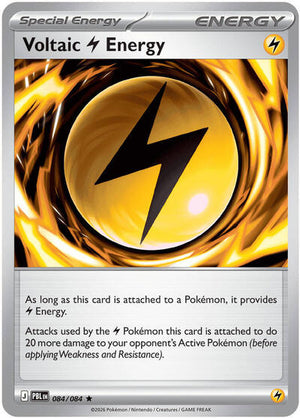 Pokemon TCG - ME05: Pitch Black - Voltaic Lightning Energy - 084/084 - Reverse Holofoil