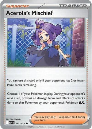 Pokemon TCG - ME01: Mega Evolution - Acerola's Mischief - 113/132