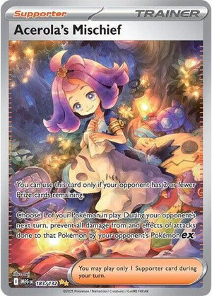 Pokemon TCG - ME01: Mega Evolution - Acerola's Mischief - 183/132 - Holofoil