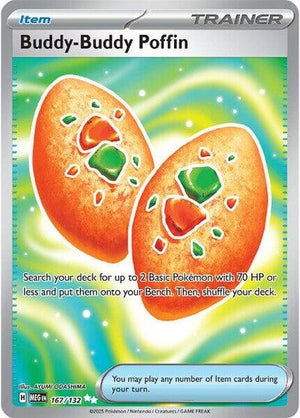 Pokemon TCG - ME01: Mega Evolution - Buddy-Buddy Poffin - 167/132 - Holofoil