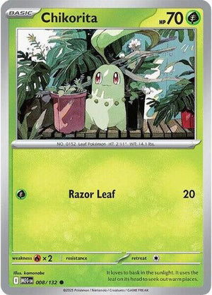 Pokemon TCG - ME01: Mega Evolution - Chikorita - 008/132