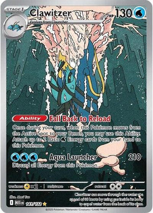 Pokemon TCG - ME01: Mega Evolution - Clawitzer - 141/132 - Holofoil