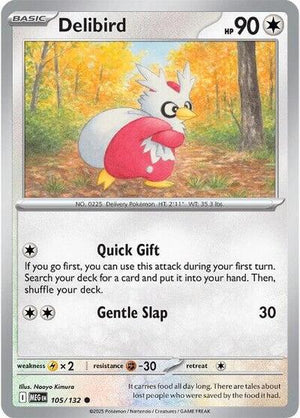 Pokemon TCG - ME01: Mega Evolution - Delibird - 105/132