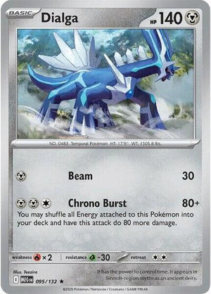 Pokemon TCG - ME01: Mega Evolution - Dialga - 095/132 - Holofoil