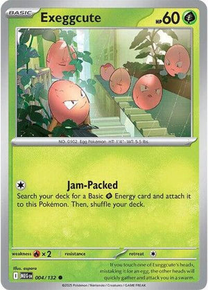 Pokemon TCG - ME01: Mega Evolution - Exeggcute - 004/132 - Reverse Holofoil