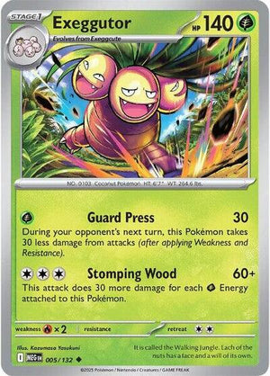 Pokemon TCG - ME01: Mega Evolution - Exeggutor - 005/132