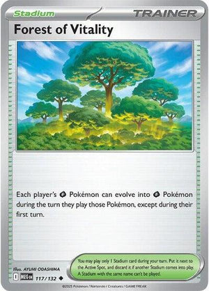 Pokemon TCG - ME01: Mega Evolution - Forest of Vitality - 117/132 - Reverse Holofoil