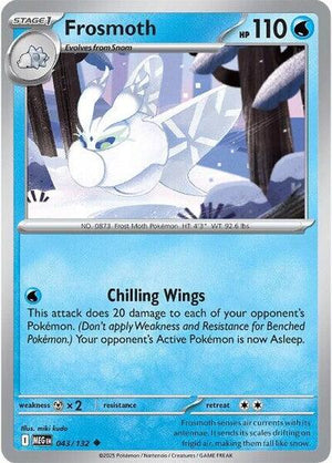 Pokemon TCG - ME01: Mega Evolution - Frosmoth - 043/132 - Reverse Holofoil