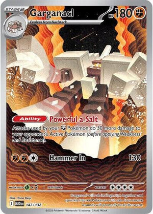Pokemon TCG - ME01: Mega Evolution - Garganacl - 147/132 - Holofoil
