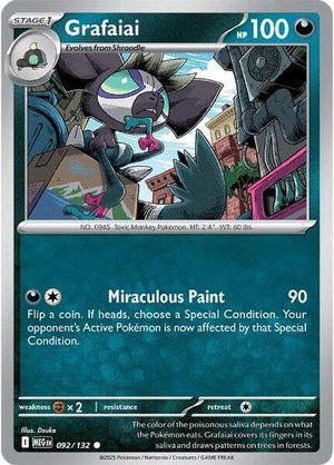 Pokemon TCG - ME01: Mega Evolution - Grafaiai - 092/132