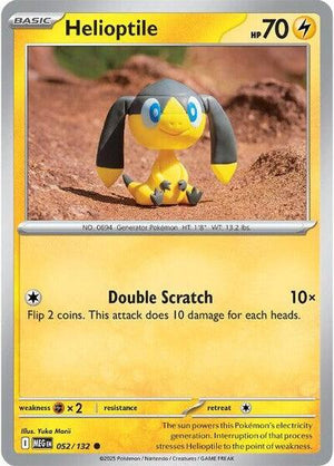 Pokemon TCG - ME01: Mega Evolution - Helioptile - 052/132