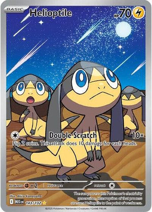 Pokemon TCG - ME01: Mega Evolution - Helioptile - 143/132 - Holofoil
