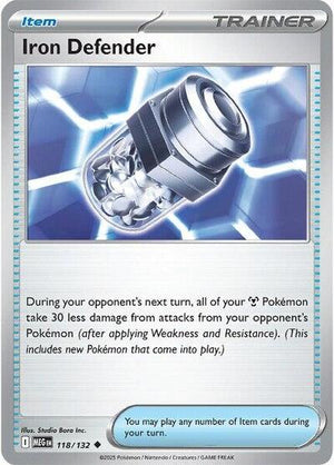 Pokemon TCG - ME01: Mega Evolution - Iron Defender - 118/132 - Reverse Holofoil
