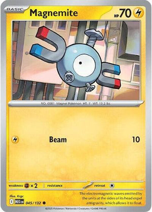 Pokemon TCG - ME01: Mega Evolution - Magnemite - 045/132