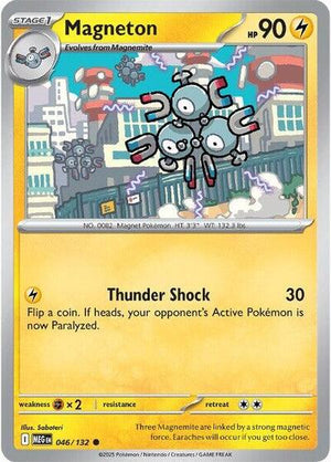 Pokemon TCG - ME01: Mega Evolution - Magneton - 046/132 - Reverse Holofoil